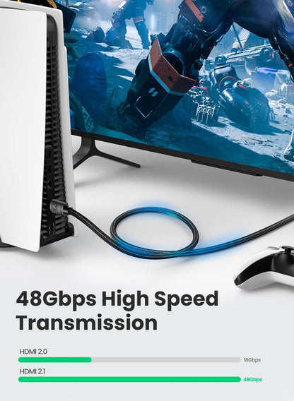 UGREEN 8K HDMI 2.1 Cable Ultra HD 8K@60Hz 4K@120Hz High Speed 48Gbps - UGREEN