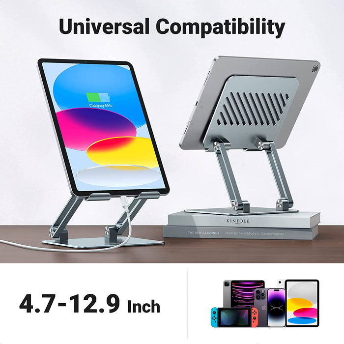 Ugreen Adjustable Tablet Holder, Foldable Aluminium Tablet - UGREEN
