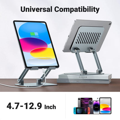 Ugreen Adjustable Tablet Holder, Foldable Aluminium Tablet - UGREEN