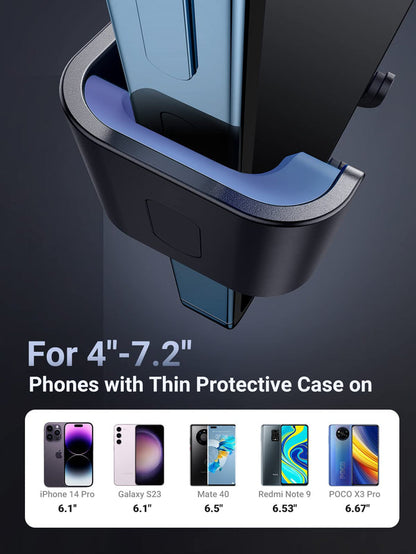 UGREEN Car Vent Phone Mount Air Vent Clip Cell Phone Holder Gravity Auto Lock Compatible with iPhone 15 14 Pro Max 14 Plus, iPhone 13 12 11 Pro Max XR XS 8 7 Plus, Samsung Galaxy S22 Smartphone Black - UGREEN EU