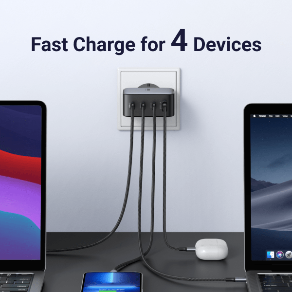 Ugreen Nexode 100W USB C GaN Charger-4 Port Wall Charger - UGREEN