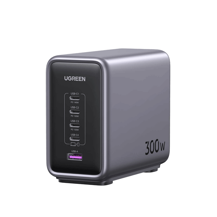 Ugreen Nexode 300W GaN Wall USB-C Charger 5 Ports - UGREEN