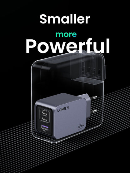 UGREEN Nexode Pro 65W 3 - Port GaN Mini Fast Charger - UGREEN EU