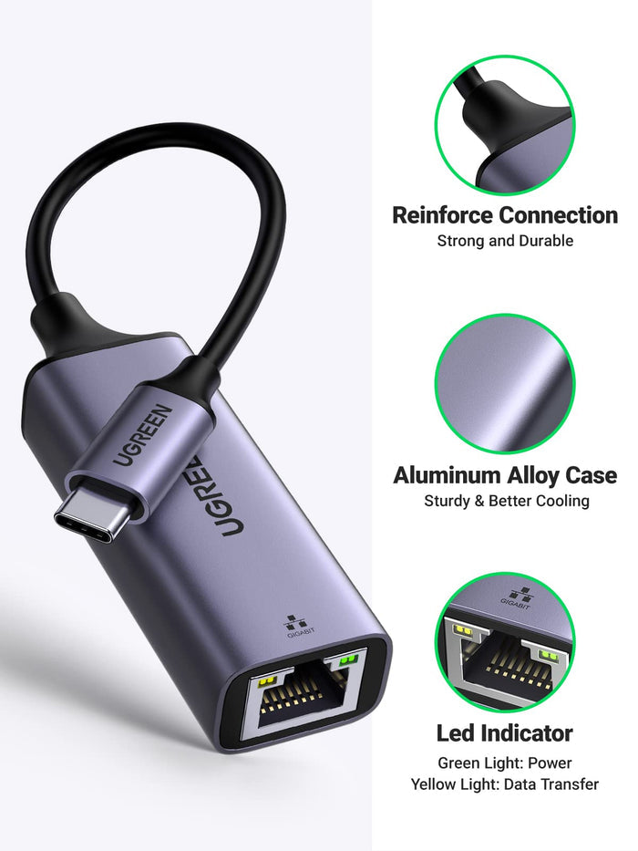 Ugreen USB C to Ethernet Adapter - UGREEN