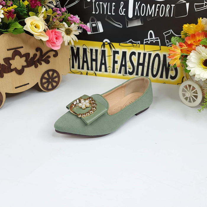 UHS-2002 Green - Maha fashions -  Kids Pumps