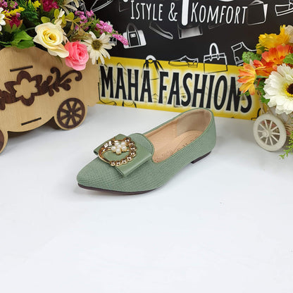UHS-2002 Green - Maha fashions -  Kids Pumps