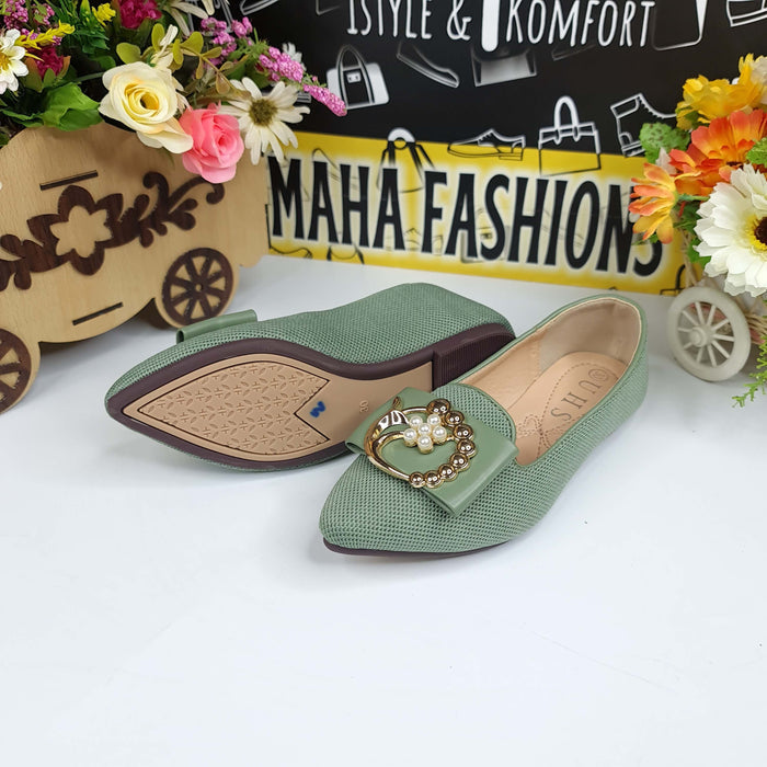 UHS-2002 Green - Maha fashions -  Kids Pumps