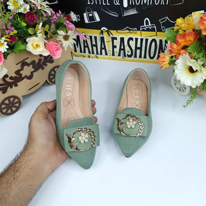 UHS-2002 Green - Maha fashions -  Kids Pumps