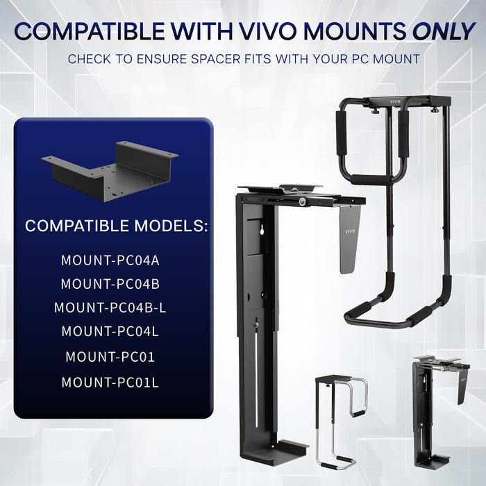Compatibility information of the spacer bracket.