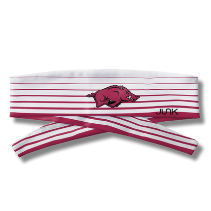 University of Arkansas: Gradient Stripe Flex Tie Headband - View 3