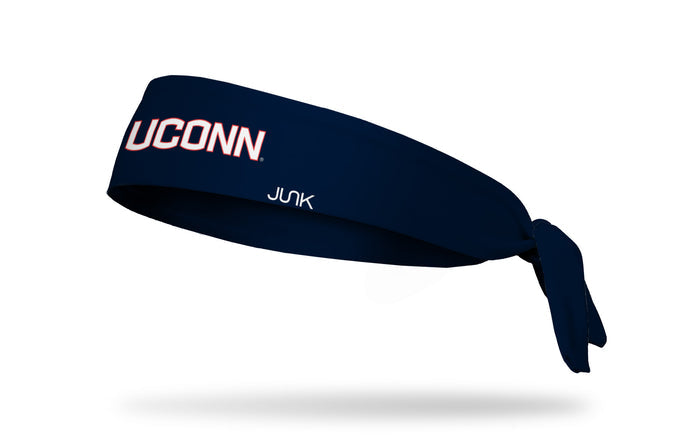 University of Connecticut: Navy Logo Flex Tie Headband - View 1