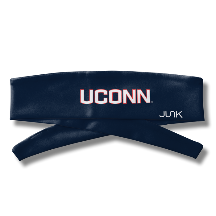 University of Connecticut: Navy Logo Flex Tie Headband - View 3