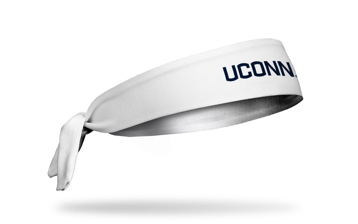 University of Connecticut: White Logo Flex Tie Headband - View 2