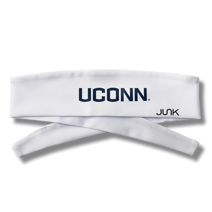 University of Connecticut: White Logo Flex Tie Headband - View 3