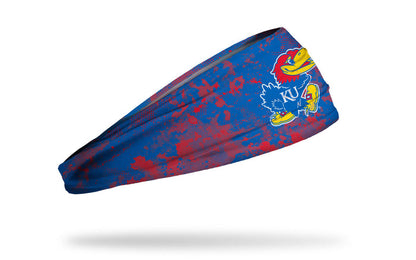 University of Kansas: Grunge Royal Big Bang Lite Headband - View 2