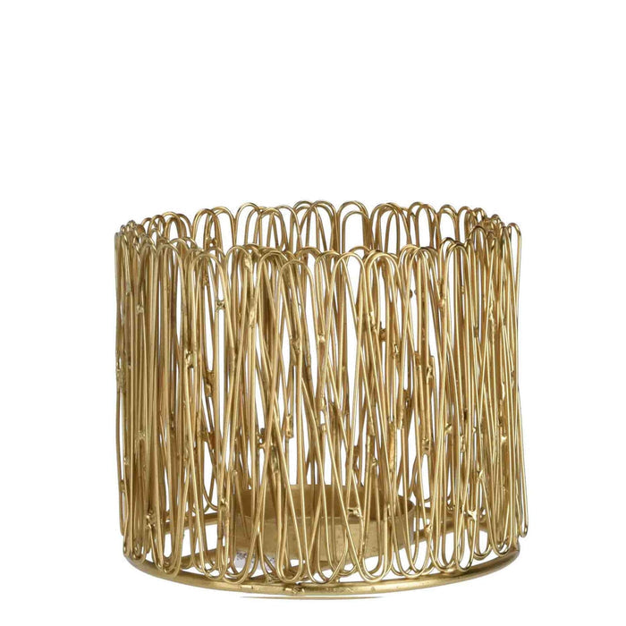 Urban Decor 13cm Tealight Candle Holder - Gold