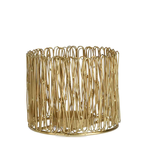 Urban Decor 13cm Tealight Candle Holder - Gold
