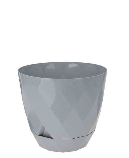 Urban Decor 22cm Diamond Flower Pot - Grey