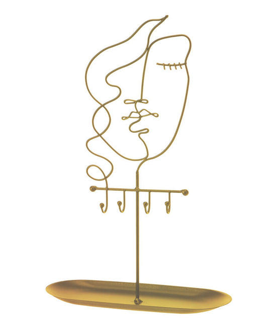 Urban Decor Abstract Jewellery Holder - Gold