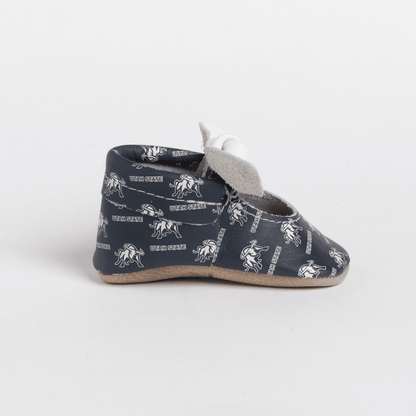 Utah State University® Knotted Bow Baby Shoes Knotted Bow Mocc Soft Sole