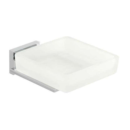 Vado Level Soap Dish Frosted Glass C/P