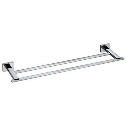 Vado Level Towel Rail Double 600mm C/P