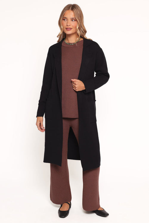 Petal and Pup USA OUTERWEAR Venda Coatigan - Black