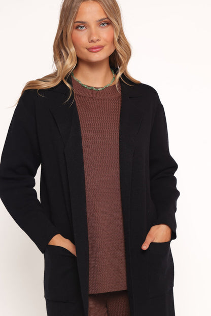 Petal and Pup USA OUTERWEAR Venda Coatigan - Black