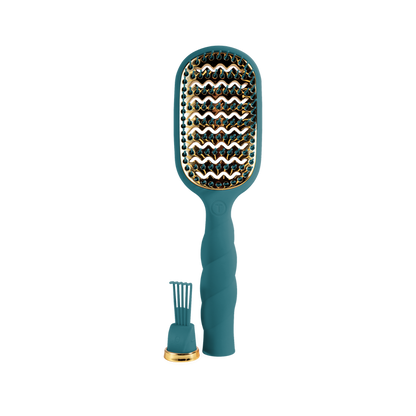 Vented Hair Brush - Teal With It