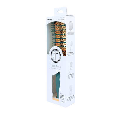 Vented Hair Brush - Teal With It