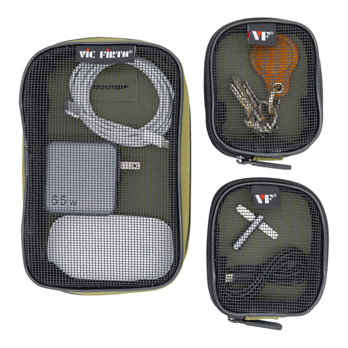 Vic Firth Professional Accessory Pouches with contents