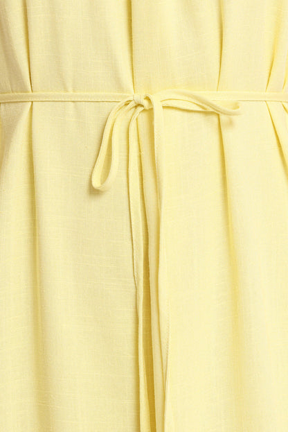 Petal and Pup USA DRESSES View Halterneck Maxi Dress - Lemon