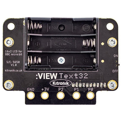 :VIEW text32 LCD Screen for the BBC micro:bit [discontinued] by Kitronik - The Pi Hut