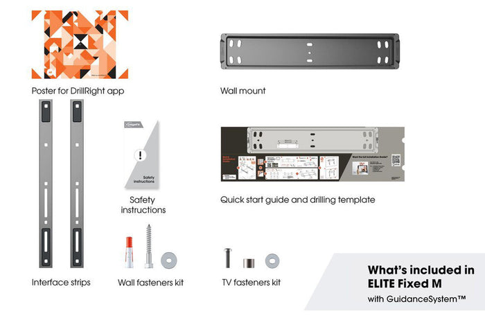 Vogels Elite TVM 5505 Ultra Thin Fixed TV Bracket 32 - 77 Inch TVs