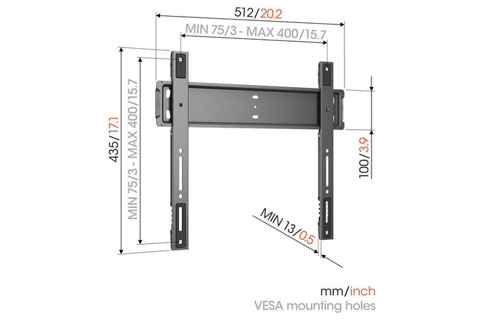 Vogels Elite TVM 5505 Ultra Thin Fixed TV Bracket 32 - 77 Inch TVs