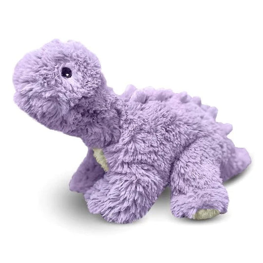 Warmies 13 Inch Purple Long Neck Dinosaur Microwavable Plush Toy - Owl & Goose Gifts