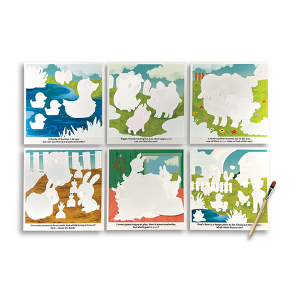 OOLY Water Amaze Water Reveal Boards - On The Farm view of all boards