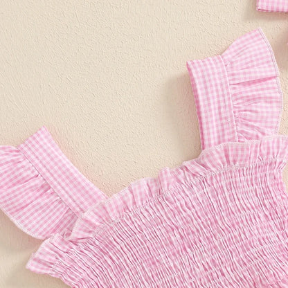 WATERMELON Smocked Romper
