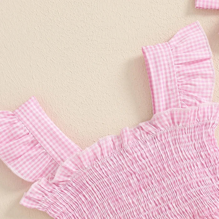 WATERMELON Smocked Romper
