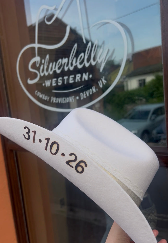 Wedding Cowboy Hat Custom Branded