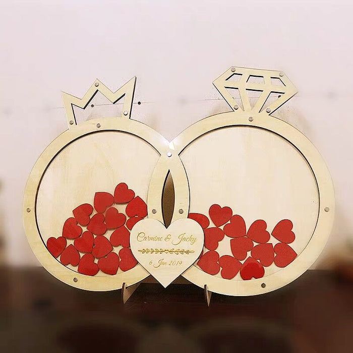 Wedding Engagement Rings-Wish Frame-Drop Box-Guest Book Alternative