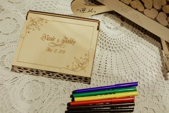 Wedding Engagement Rings-Wish Frame-Drop Box-Guest Book Alternative