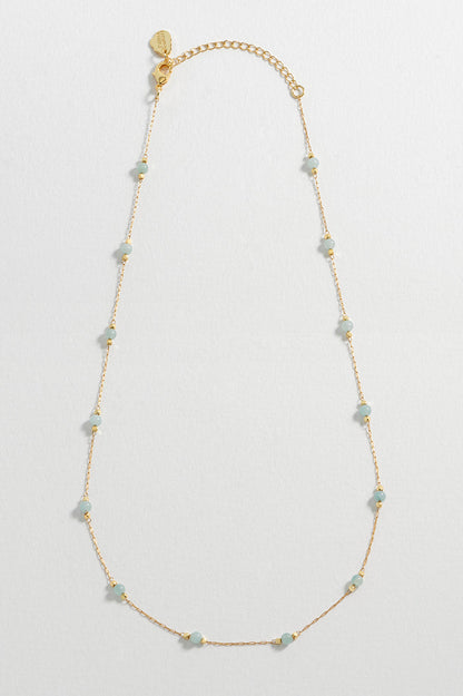 Wellness Amazonite Gemstone Bead Necklace
