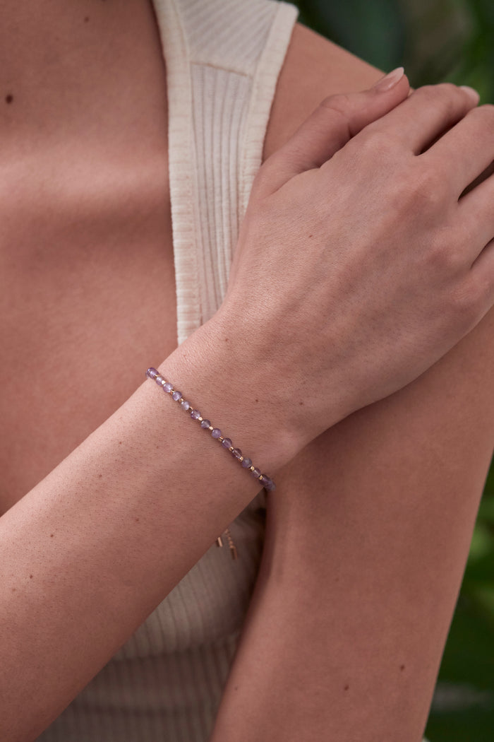 Wellness Amethyst Gemstone Amelia Bracelet