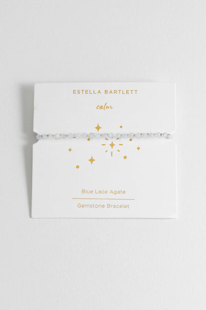 Wellness Blue Lace Agate Gemstone Amelia Bracelet