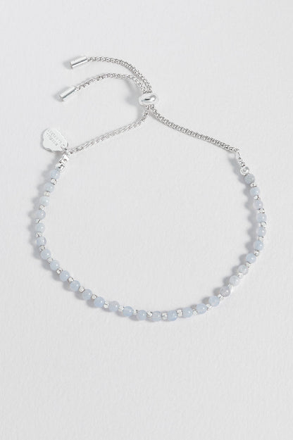 Wellness Blue Lace Agate Gemstone Amelia Bracelet