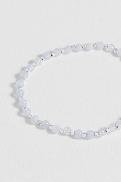 Wellness Blue Lace Agate Gemstone Amelia Bracelet