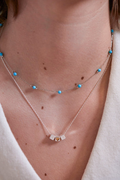 Wellness Howlite Gemstone Bead Necklace