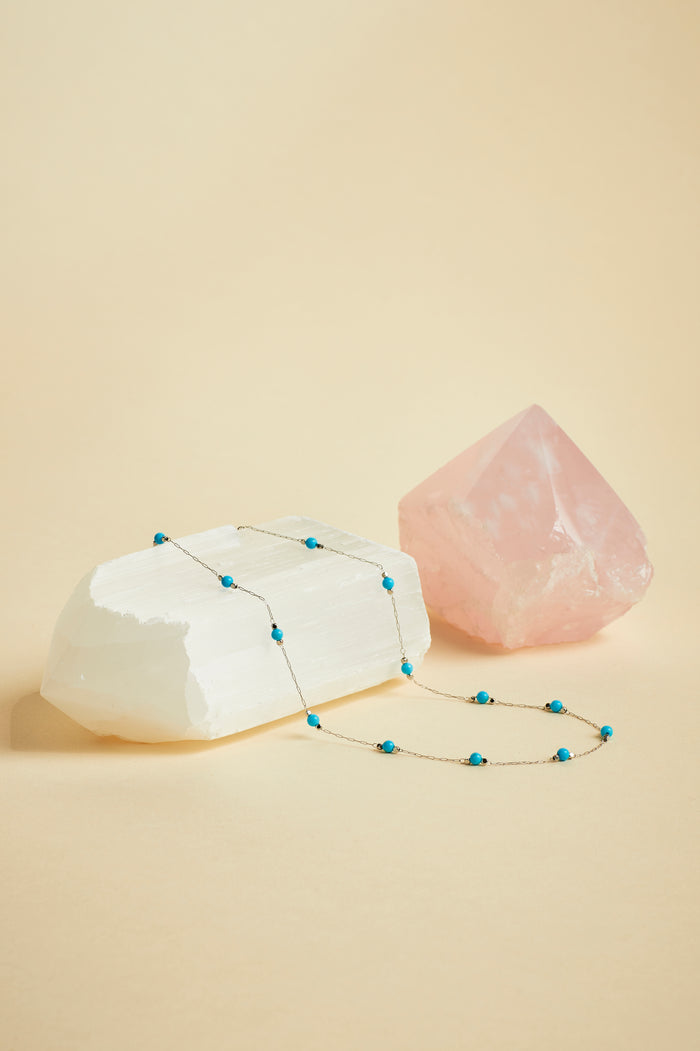Wellness Howlite Gemstone Bead Necklace