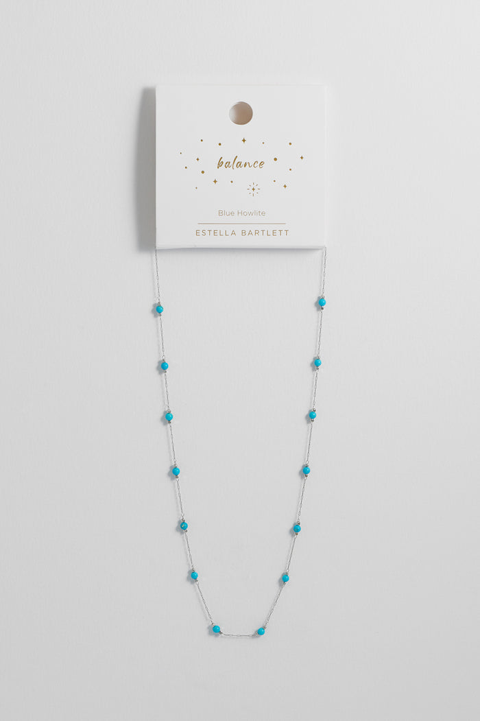 Wellness Howlite Gemstone Bead Necklace